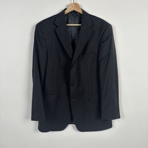 Daniel Cremieux Loro Piana 120 Wool Blazer 42 R Grey Pinstripe Jacket Sport Coat